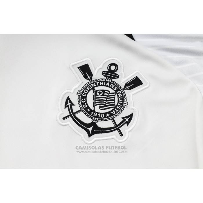 Fato de Treino Corinthians Manga Curta 2024-2025 Cinza - Calcas Curta